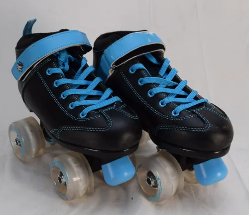 Slightly Used Sure-Grip Sugar and Spice Kid's Light-Up Roller Skates | Black J3