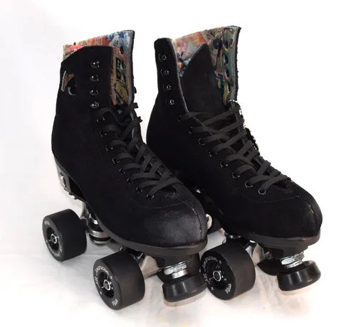 Slightly Used Moxi Lolly All American Dream Roller Skates | Black, Men's 4 (Ladies' 5)