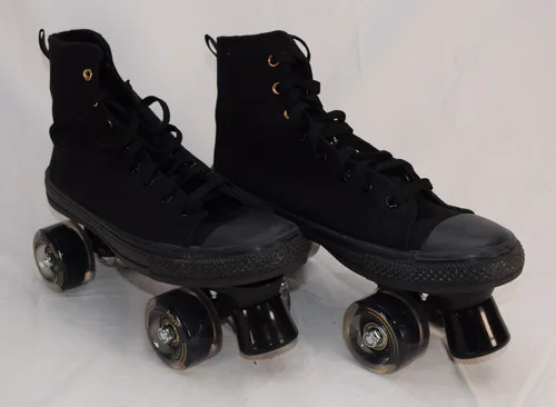 Slightly Used- Lenexa MVP 2.0 Indoor/Outdoor Roller Skates | Black Men's 10 (Ladies 11)